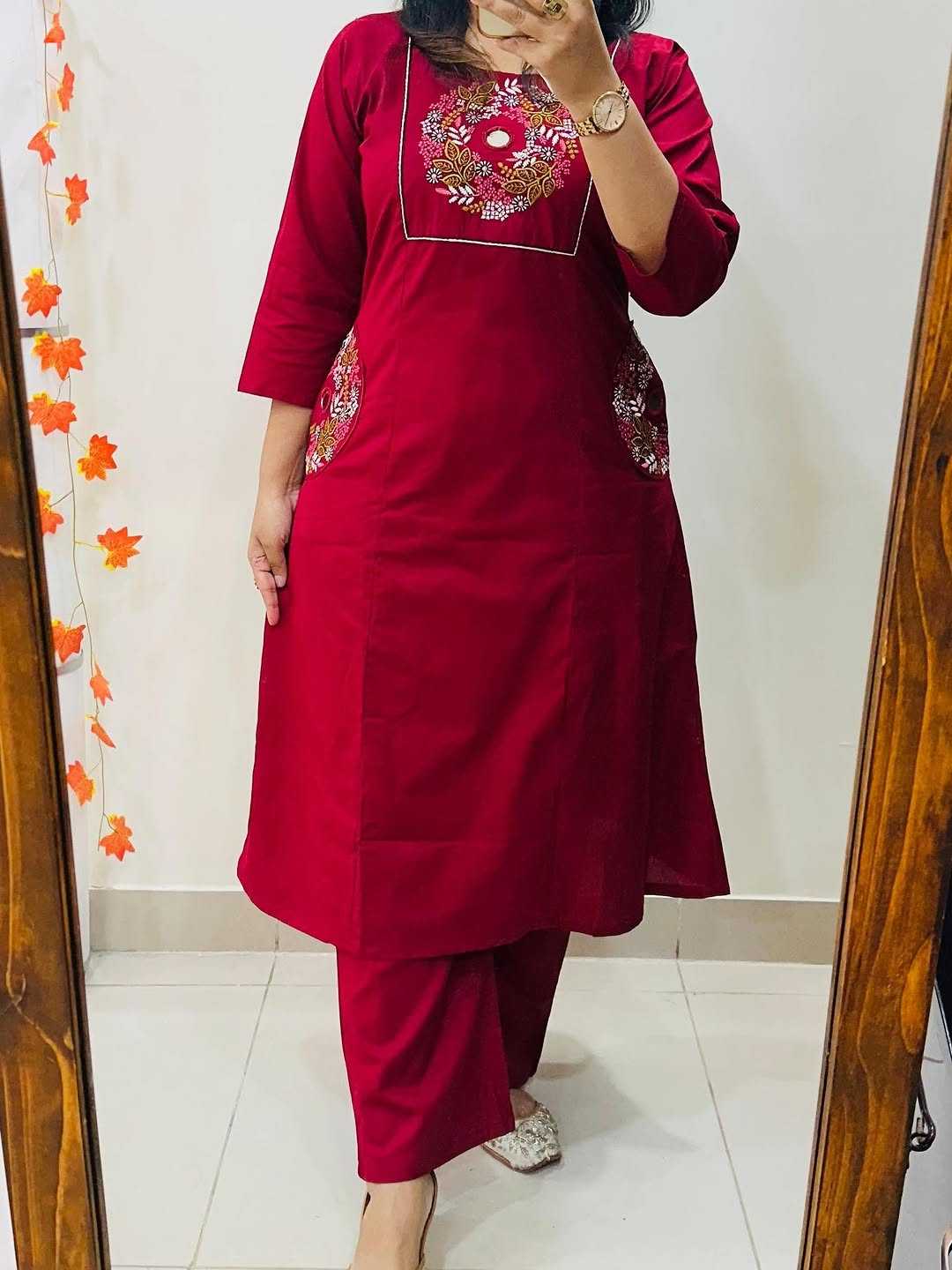 Ynf Cotton KESH684 SHIVE Kurti Wholesale Designer Kurtis Mirror Work Kurti Round Neck Kurtis Manufacturer- Kapda Export