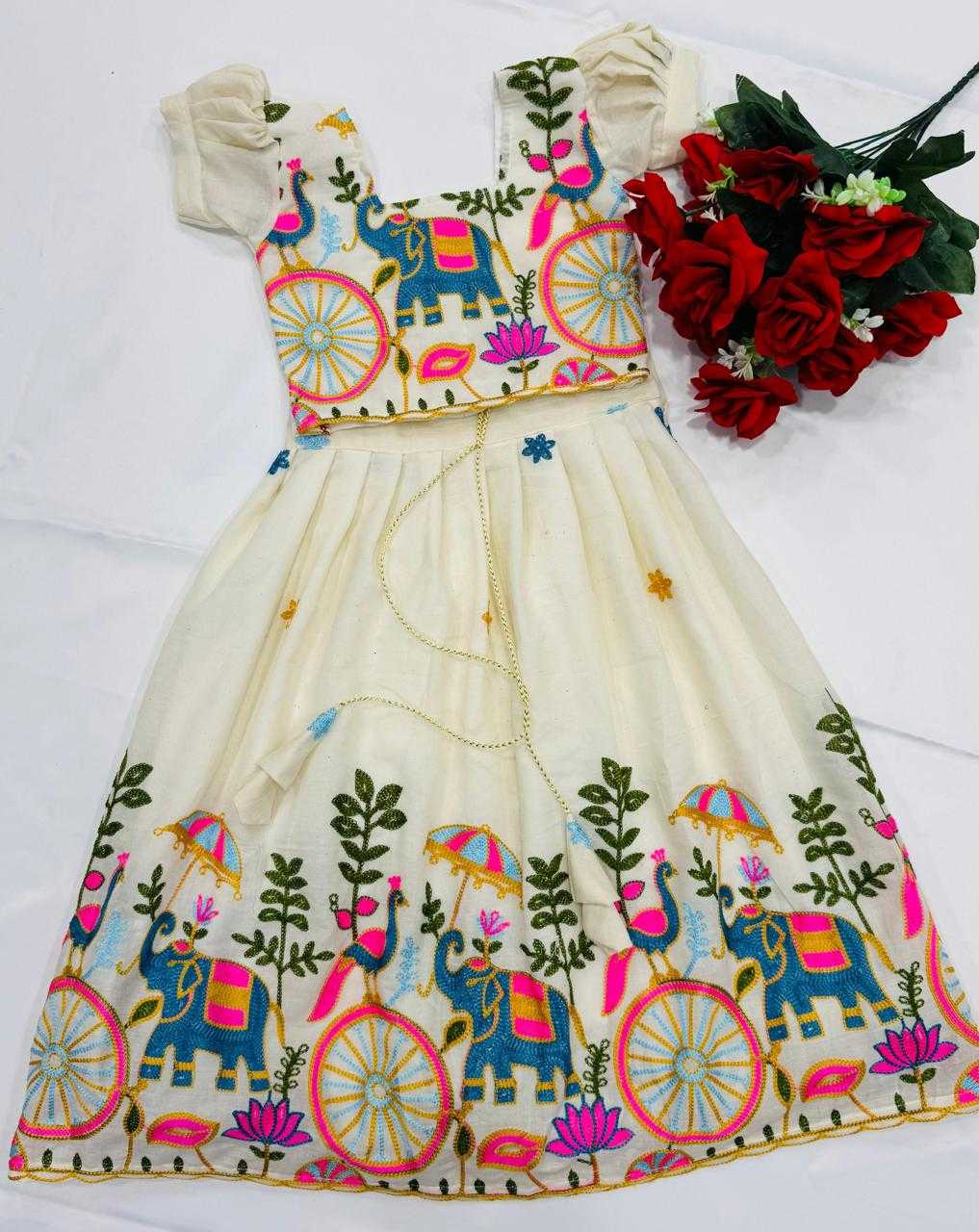 Ynf Cotton RIN235 ANANT Kids Wear Wholesale Kids Lehenga Kids Ghagra Choli Indian Wear For Kids Manufacturer- Kapda Export