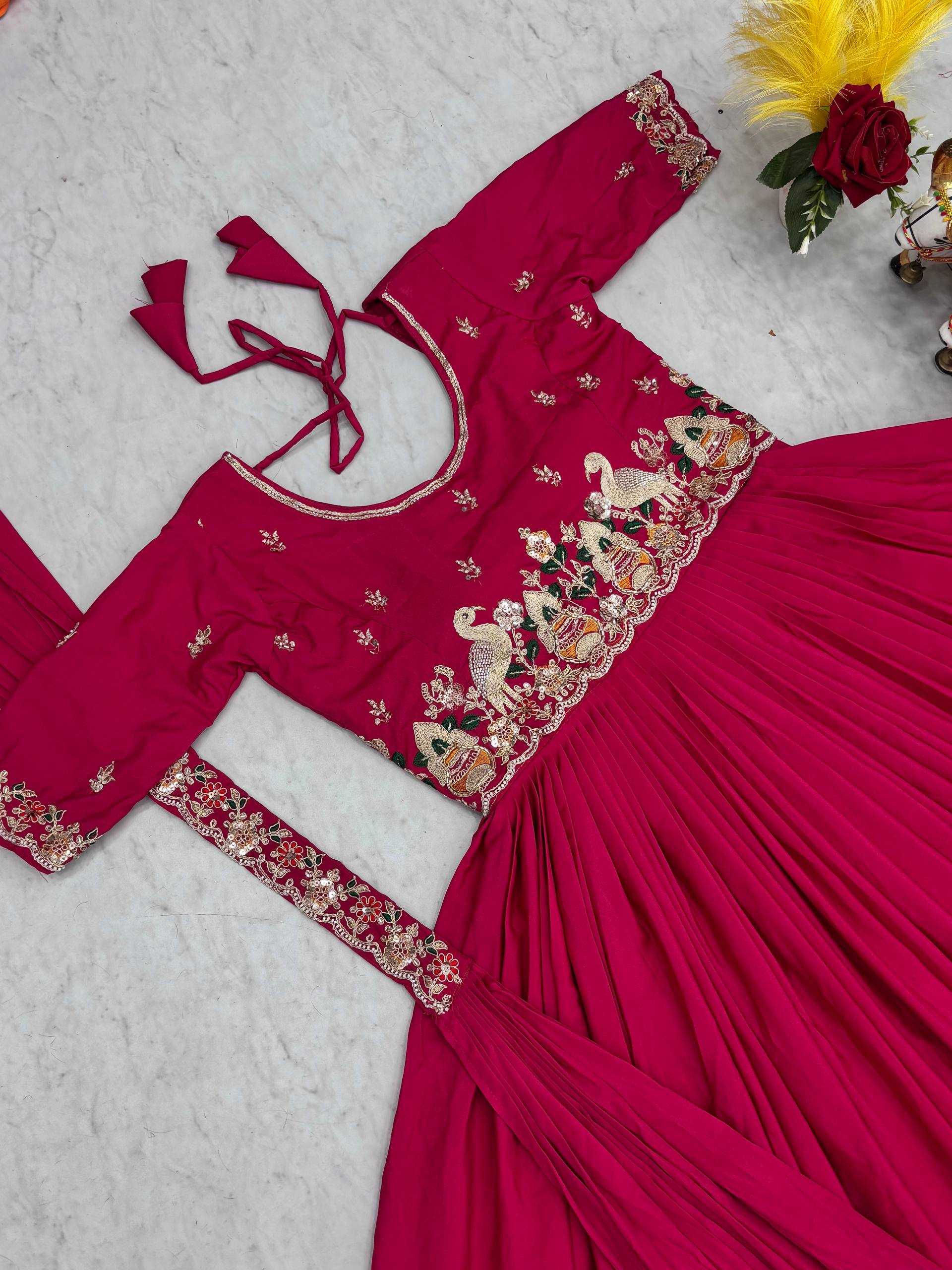 Ynf Crepe Silk KESH498 152 Gowns Wholesale Embroidery Gowns Long Gowns Designer Gowns Manufacturer- Kapda Export