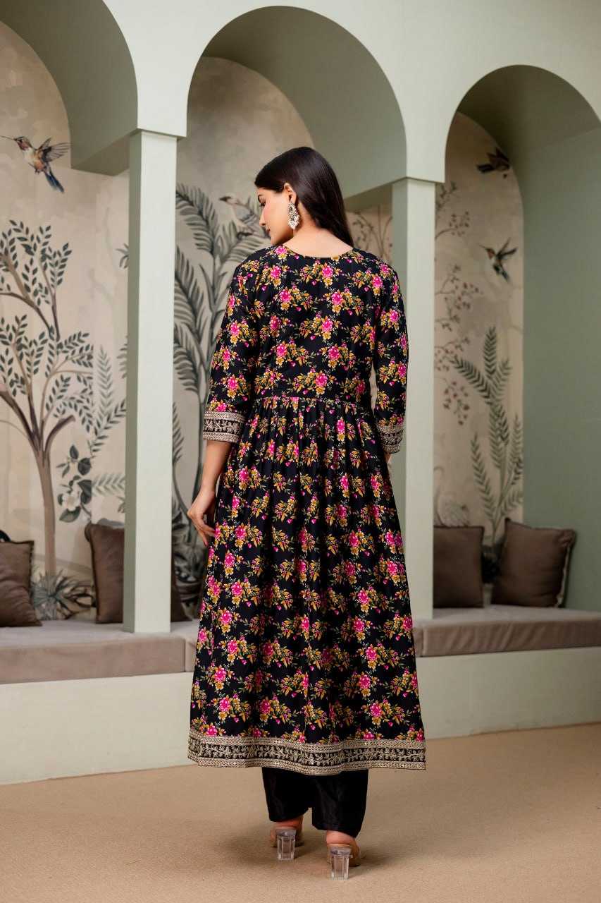 Ynf Crepe Silk KESH642 JANIKA Suits & Dresses Wholesale Embroidered Dresses Silk Dresses Anarkali Dresses Manufacturer- Kapda Export