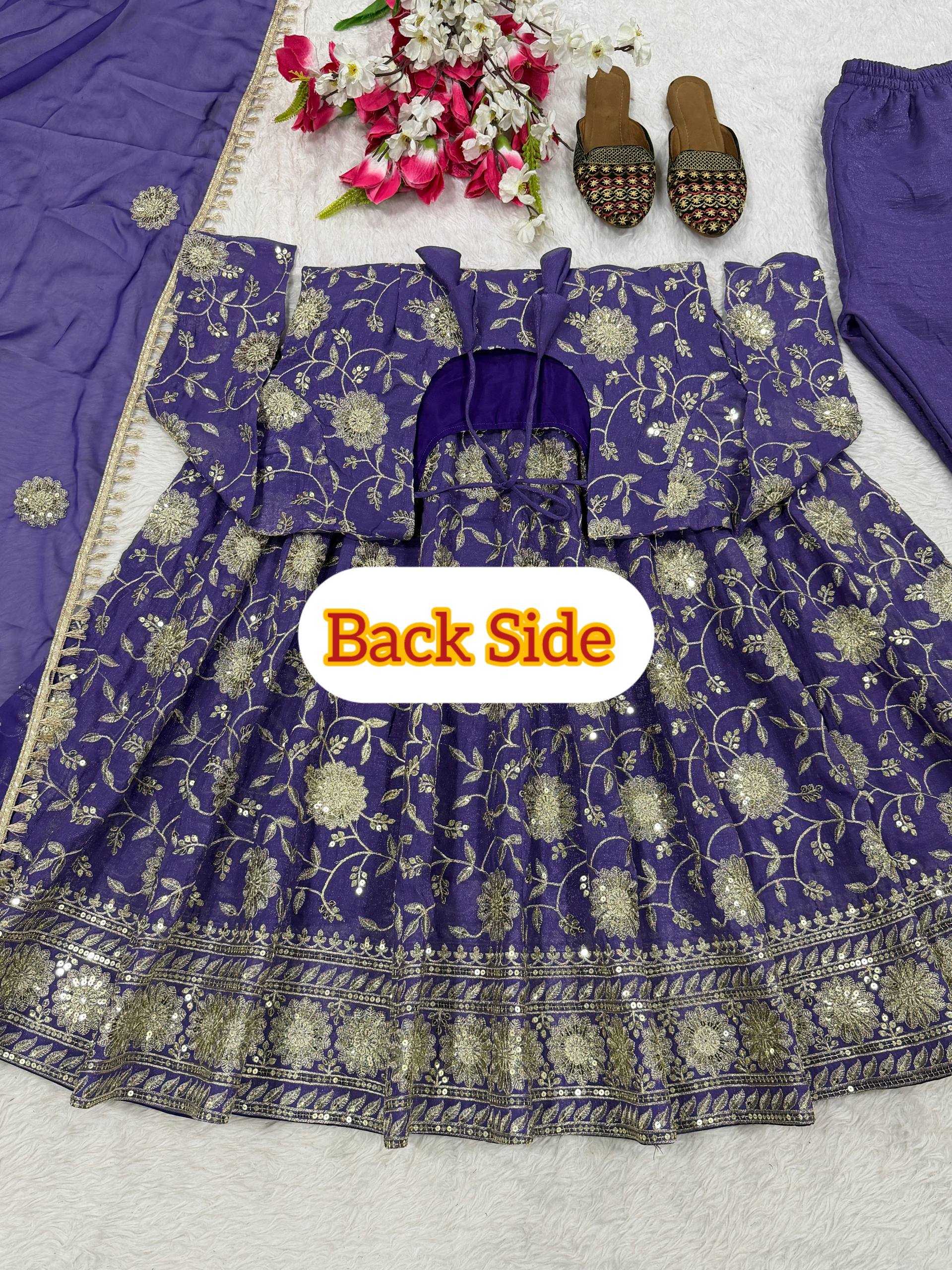 Ynf Crunchi KESH515 1268 Suits & Dresses Wholesale Embroidery Suits Designer Suits Silk Suits Manufacturer- Kapda Export