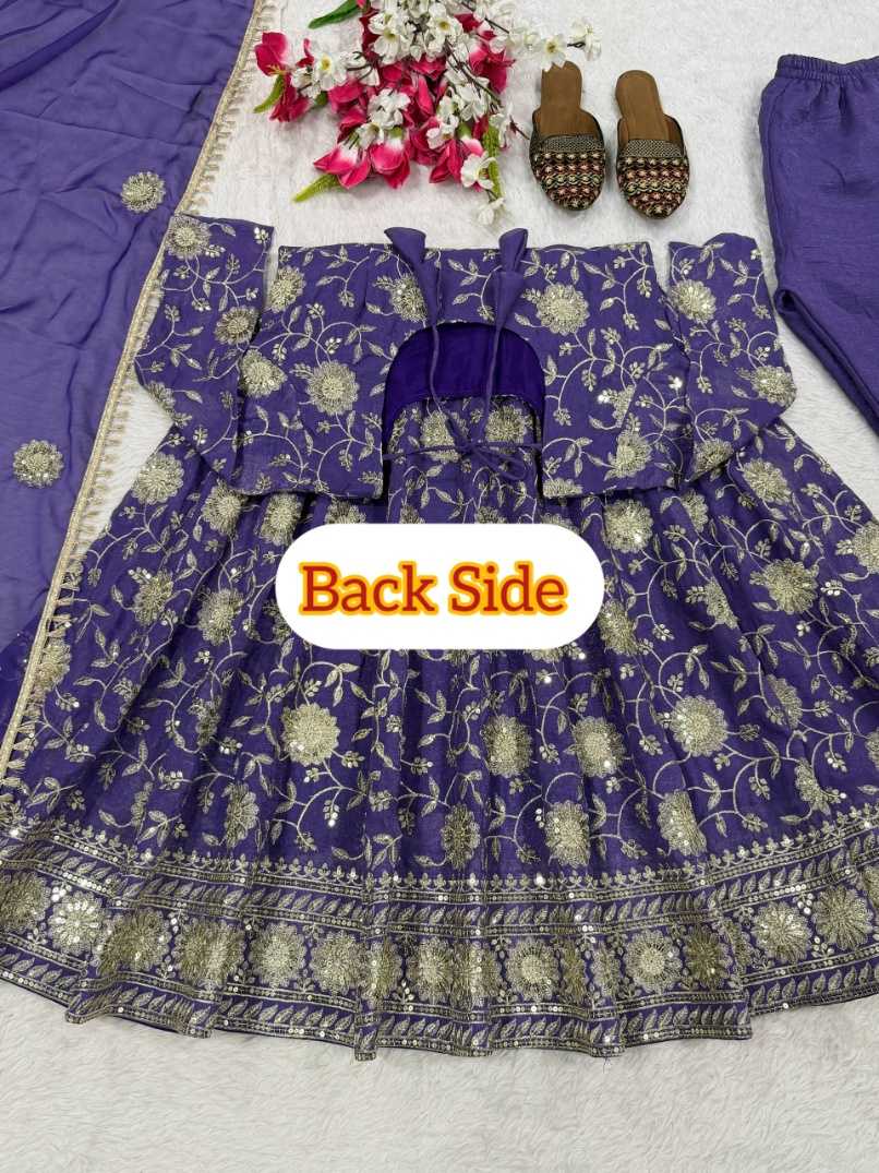 Ynf Crunchi KESH515 1268 Suits & Dresses Wholesale Embroidery Suits Designer Suits Silk Suits Manufacturer- Kapda Export