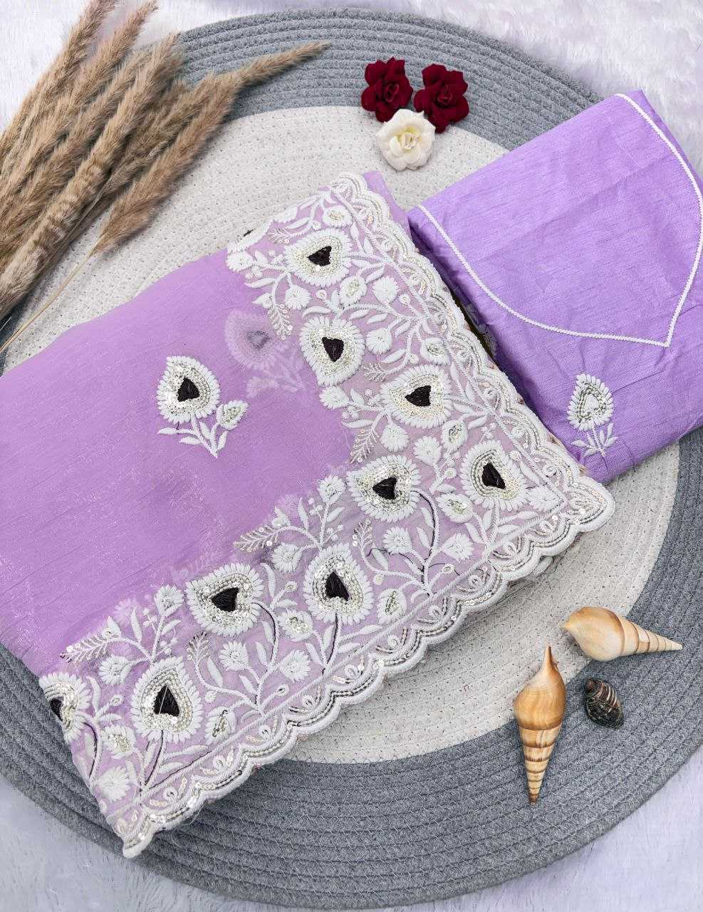 Ynf Crunchi RIN230 655 Sarees Wholesale Chiffon Sarees Pink Sarees Green Sarees Manufacturer- Kapda Export