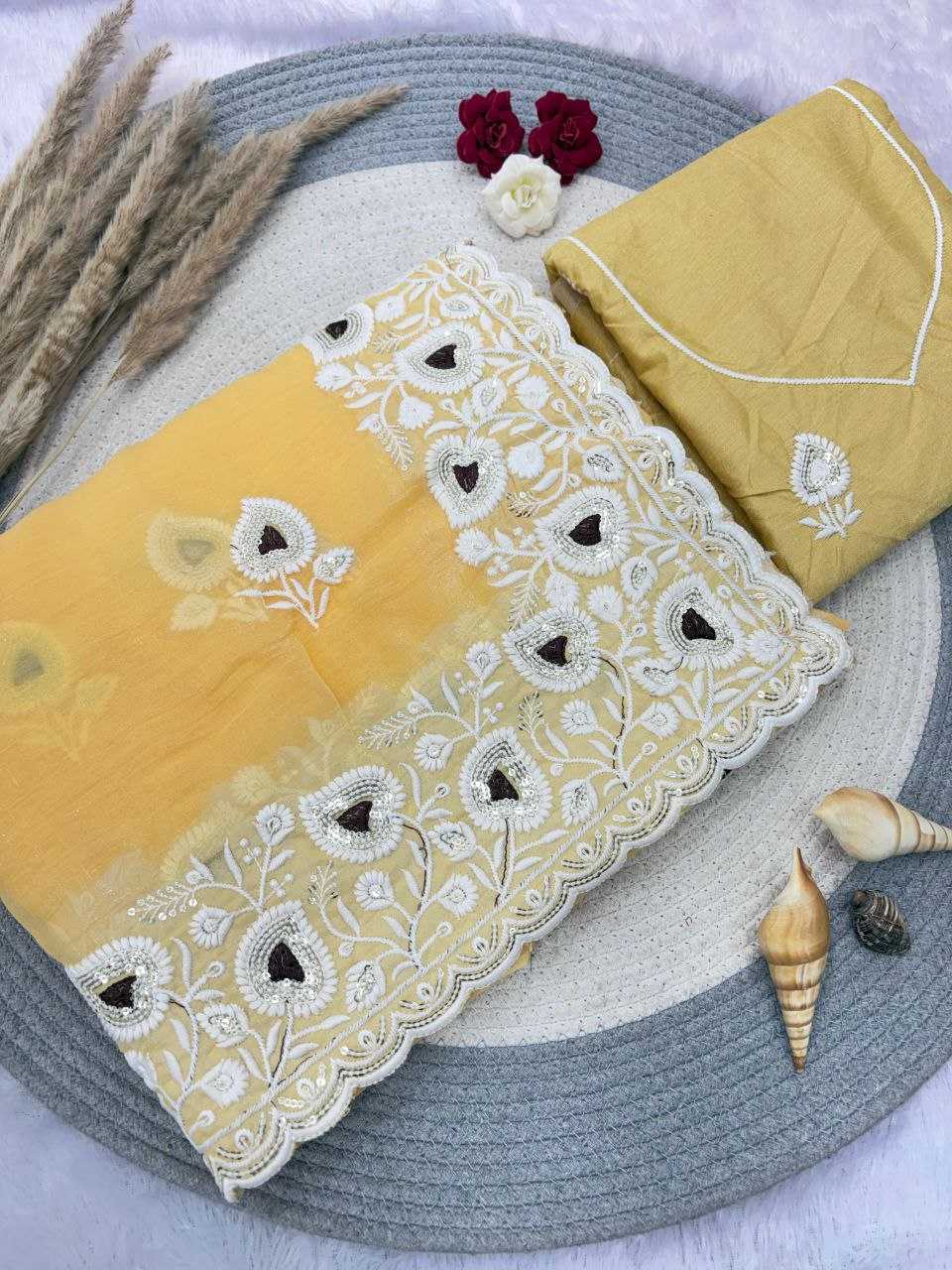 Ynf Crunchi RIN230 655 Sarees Wholesale Chiffon Sarees Pink Sarees Green Sarees Manufacturer- Kapda Export