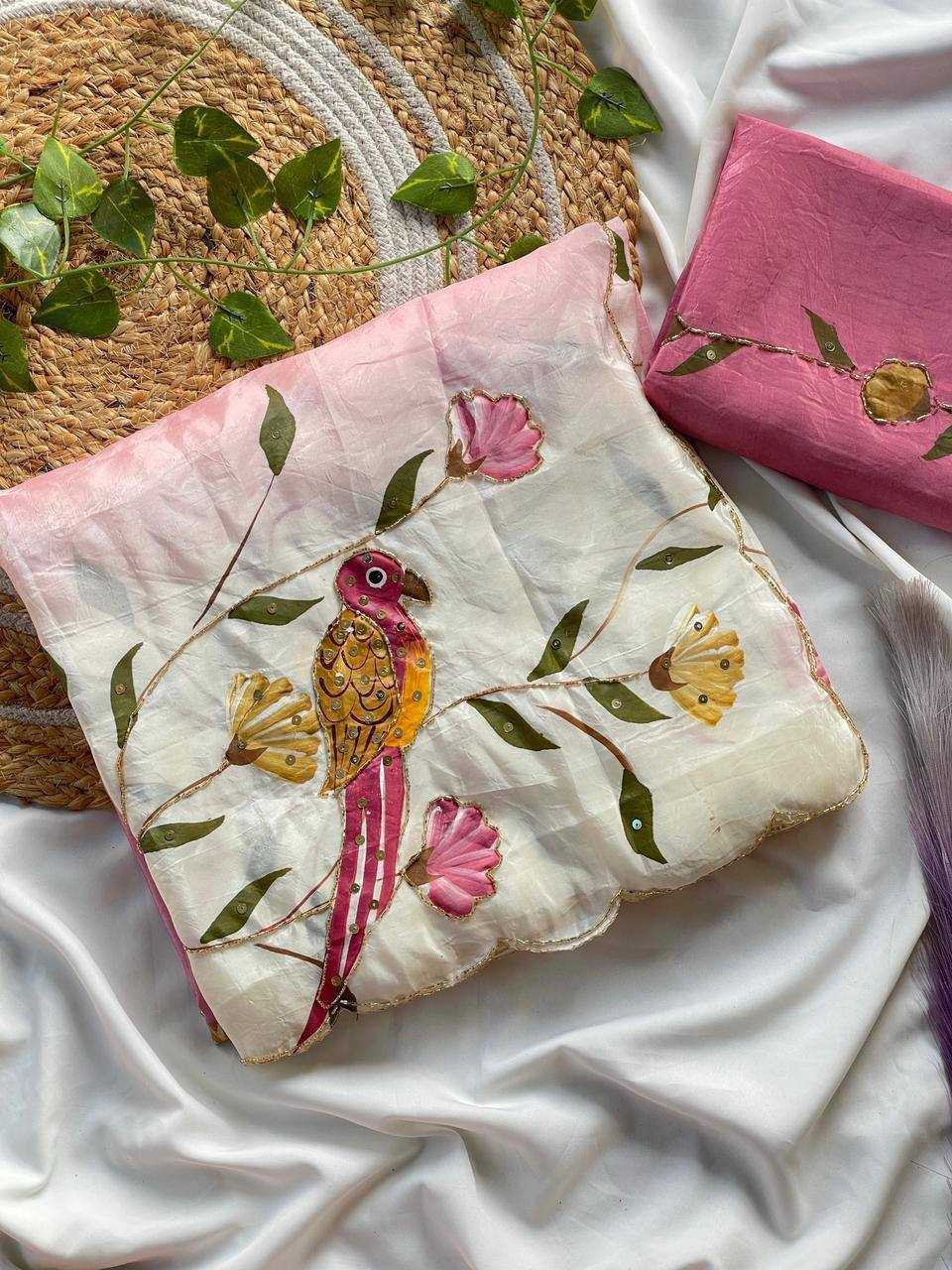 Ynf Crush Silk KESH509 gold crush Sarees Wholesale Printed Sarees Hand Work Sarees Golden Sarees Manufacturer- Kapda Export