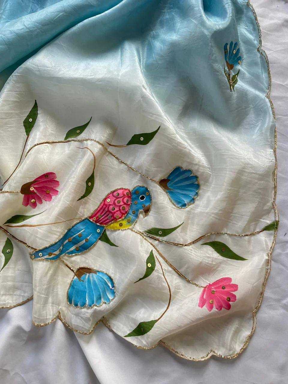 Ynf Crush Silk KESH509 gold crush Sarees Wholesale Printed Sarees Hand Work Sarees Golden Sarees Manufacturer- Kapda Export