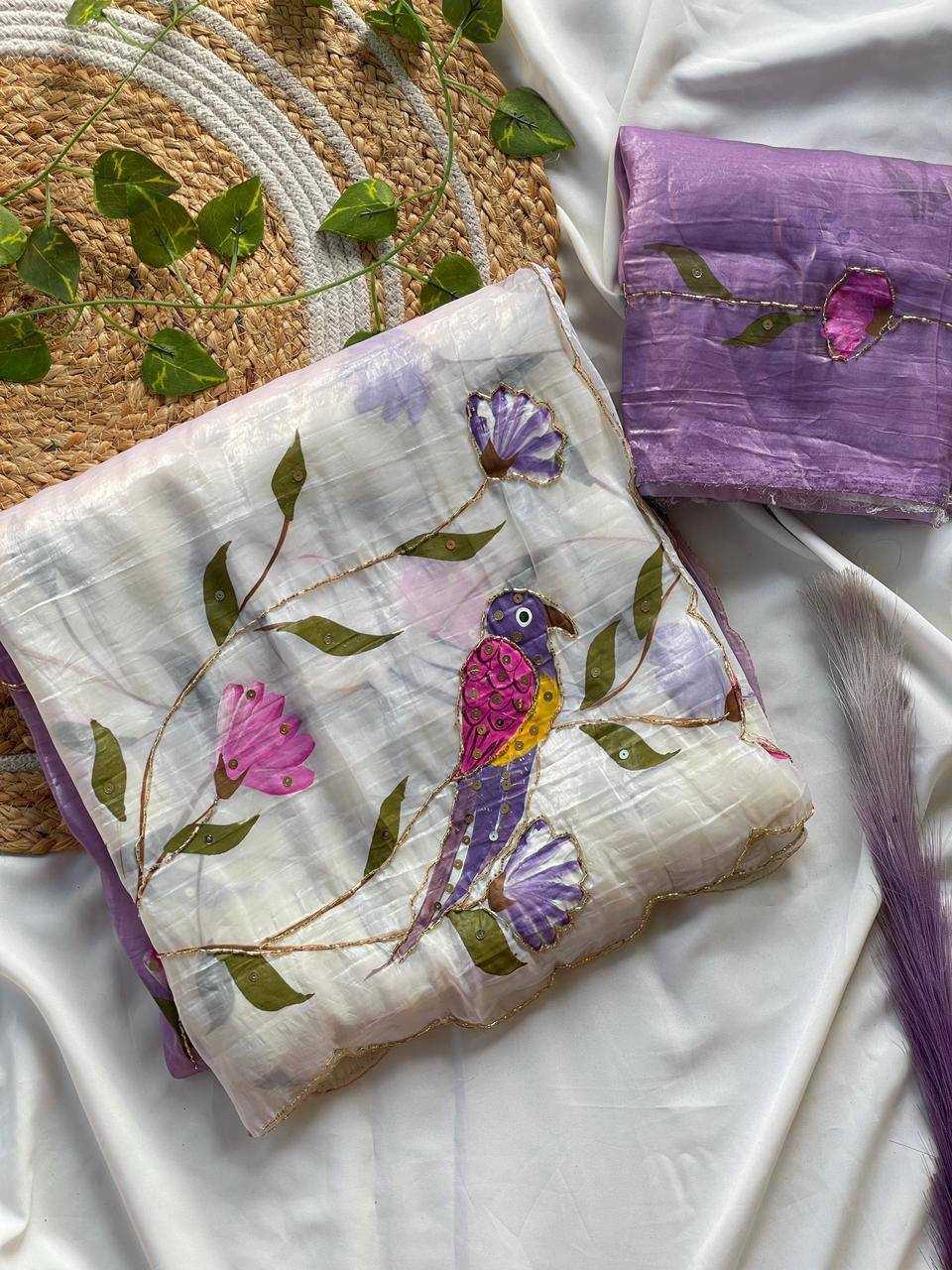 Ynf Crush Silk KESH509 gold crush Sarees Wholesale Printed Sarees Hand Work Sarees Golden Sarees Manufacturer- Kapda Export