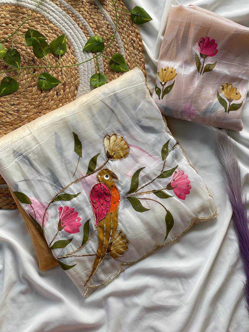 Ynf Crush Silk KESH509 gold crush Sarees Wholesale Printed Sarees Hand Work Sarees Golden Sarees Manufacturer- Kapda Export