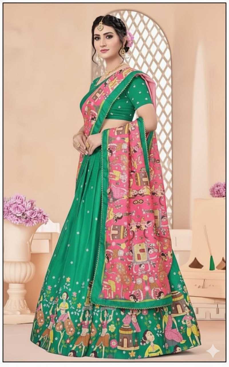 Ynf Dola Silk KESH511 Dola silk Lehengas Wholesale Designer Lehenga Wedding Lehenga Printed Lehenga Manufacturer- Kapda Export