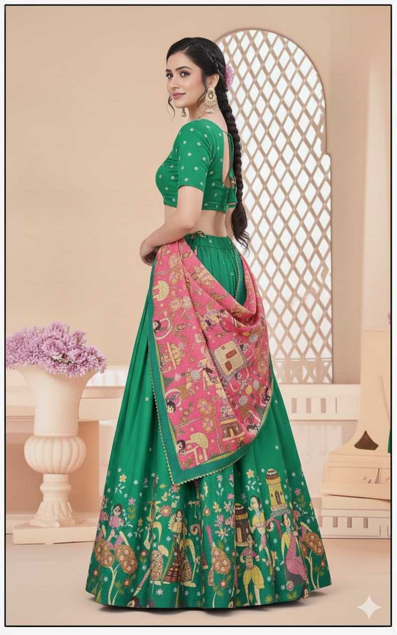 Ynf Dola Silk KESH511 Dola silk Lehengas Wholesale Designer Lehenga Wedding Lehenga Printed Lehenga Manufacturer- Kapda Export