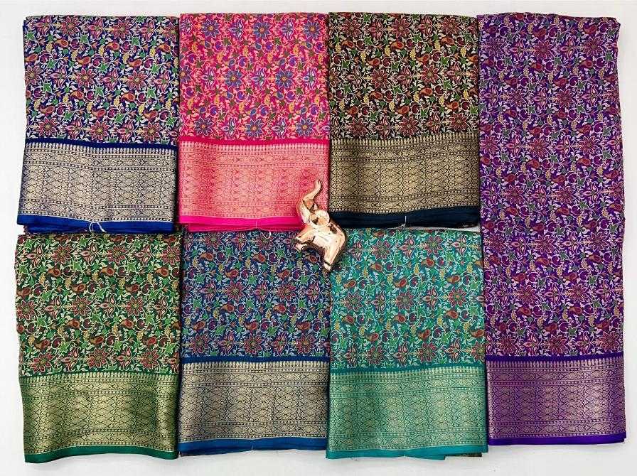 Ynf Dola Silk KESH695 TANIYA Sarees Silk Sarees Wholesale Designer Sarees Kashmiri Sarees Kalamkari Silk Sarees Manufacturer- Kapda Export