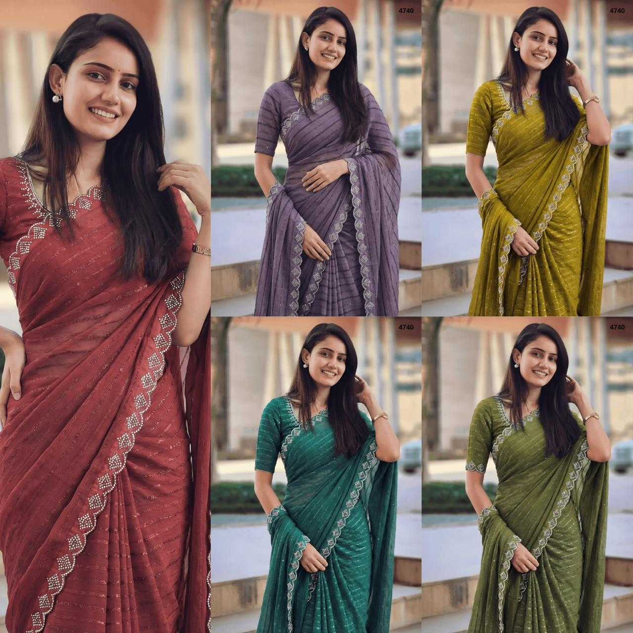 Ynf Dull Moss KESH114 4740 Sarees Wholesale Fancy Sarees Work Sarees Cutwork Saree Manufacturer- Kapda Export