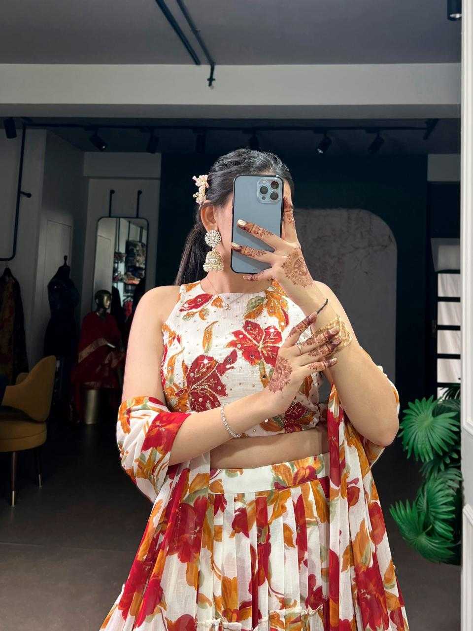 Ynf Fancy KESH134 1145 Lehengas Wholesale Fancy Lehenga Designer Lehenga Choli Floral Lehenga Manufacturer- Kapda Export