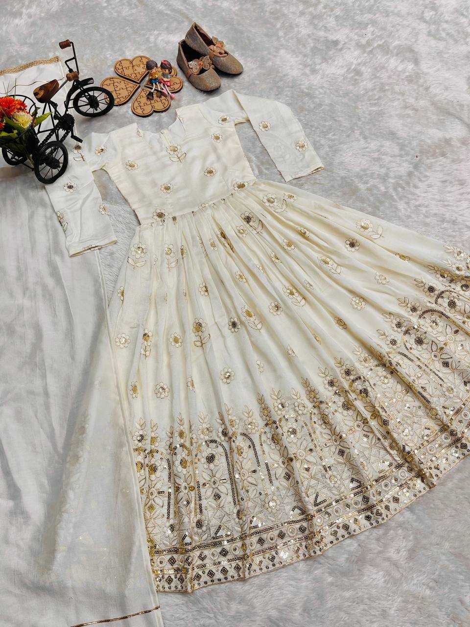 Ynf Fancy KESH415 239 Kids Wear Wholesale Kids Gown Kids Ethnic Gowns Kids Wedding Outfits Manufacturer- Kapda Export