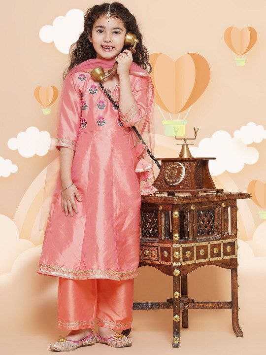 Ynf Fancy KESH461 173 Kids Wear Wholesale Girls Kurti Kids Traditional Outfits Kids Festive Wear Manufacturer- Kapda Export