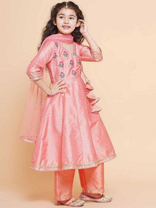 Ynf Fancy KESH461 173 Kids Wear Wholesale Girls Kurti Kids Traditional Outfits Kids Festive Wear Manufacturer- Kapda Export
