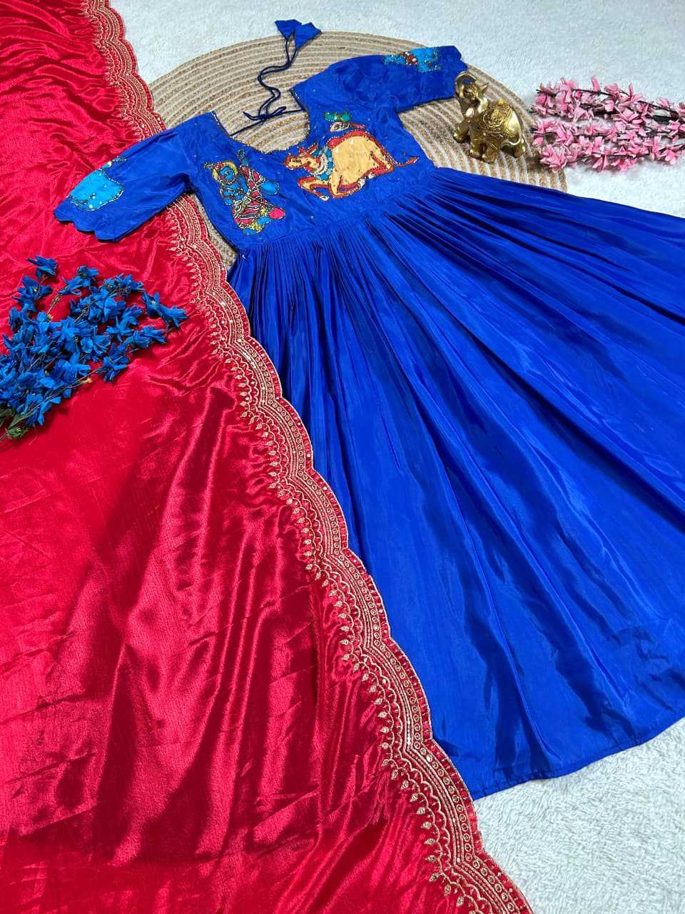 Ynf Fancy KESH505 Krishana Gowns Festive Collections Wholesale Fancy Gowns Anarkali Gown Pongal Collections Manufacturer- Kapda Export