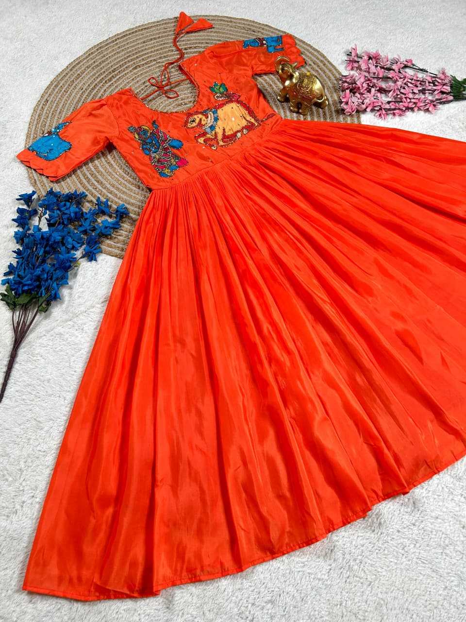 Ynf Fancy KESH505 Krishana Gowns Festive Collections Wholesale Fancy Gowns Anarkali Gown Pongal Collections Manufacturer- Kapda Export