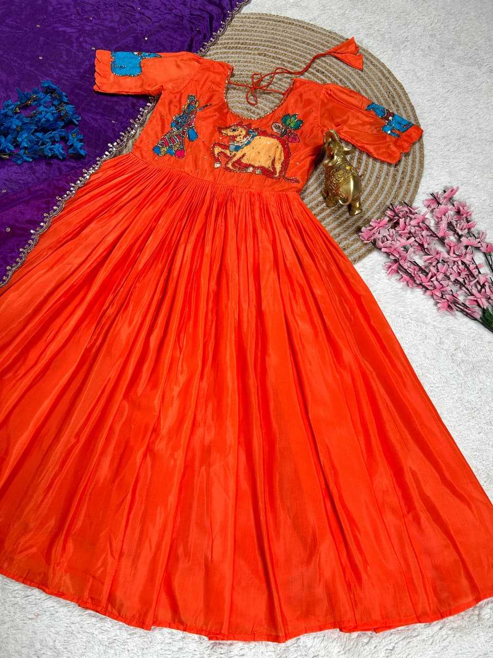 Ynf Fancy KESH505 Krishana Gowns Festive Collections Wholesale Fancy Gowns Anarkali Gown Pongal Collections Manufacturer- Kapda Export