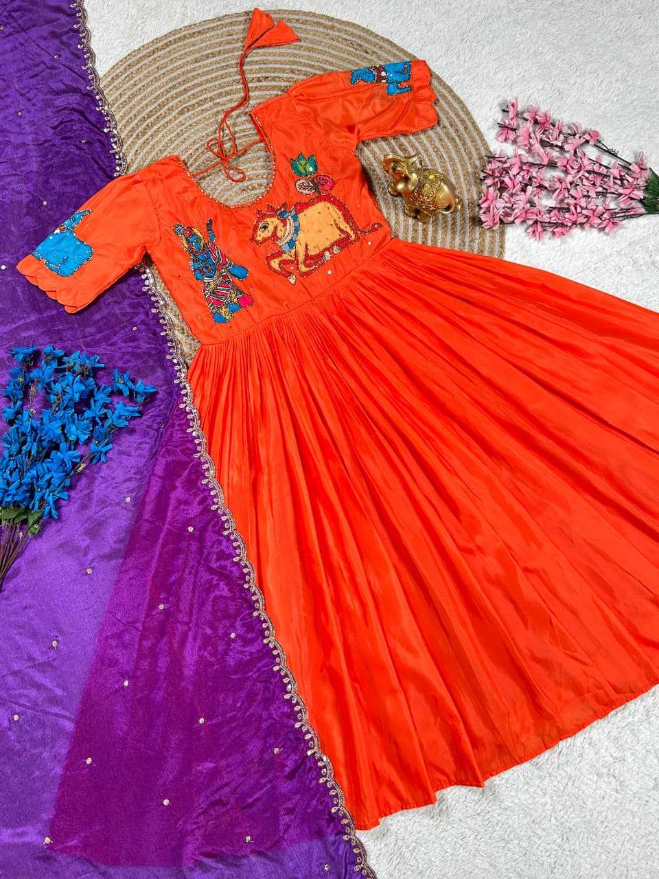 Ynf Fancy KESH505 Krishana Gowns Festive Collections Wholesale Fancy Gowns Anarkali Gown Pongal Collections Manufacturer- Kapda Export