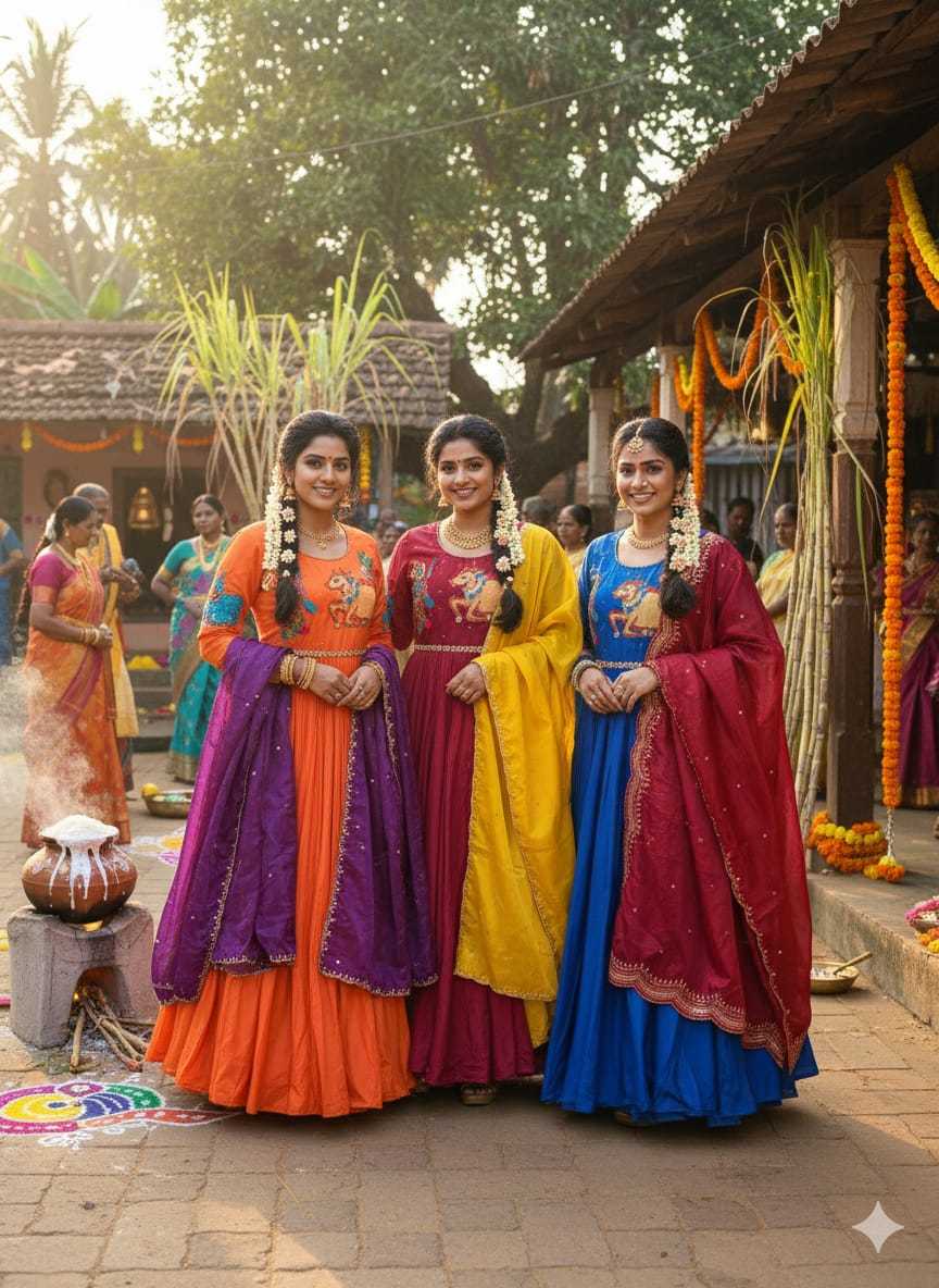 Ynf Fancy KESH505 Krishana Gowns Festive Collections Wholesale Fancy Gowns Anarkali Gown Pongal Collections Manufacturer- Kapda Export