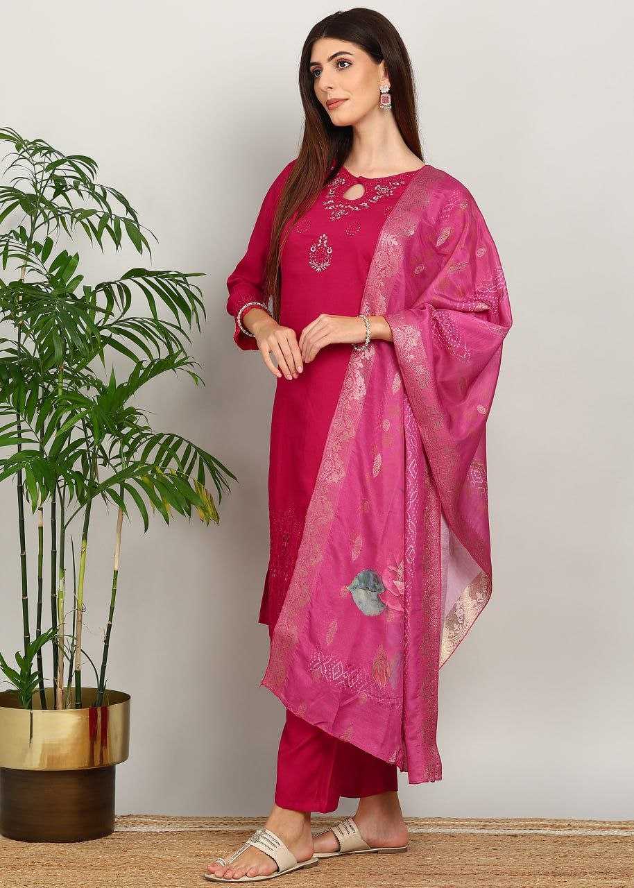 Ynf Fancy KESH517 35 Suits & Dresses Wholesale Embroidery Suits Designer Suits Pink Salwar Suit Manufacturer- Kapda Export