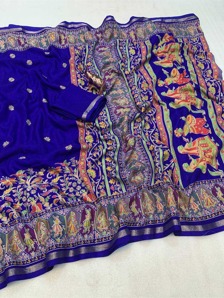 Ynf Fancy KESH695 kashmiri -7 Sarees Wholesale Party Wear Sarees Kashmiri Sarees Festive Sarees Manufacturer- Kapda Export