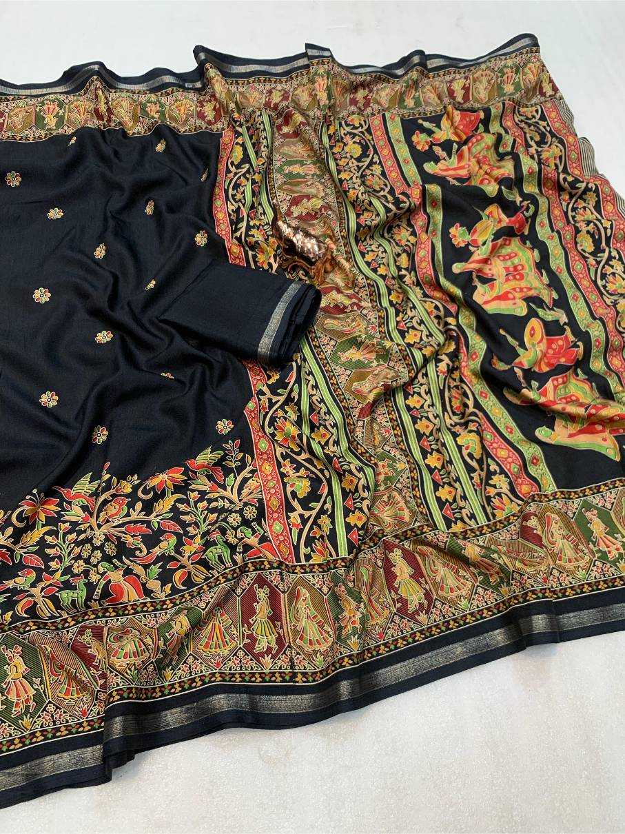 Ynf Fancy KESH695 kashmiri -7 Sarees Wholesale Party Wear Sarees Kashmiri Sarees Festive Sarees Manufacturer- Kapda Export