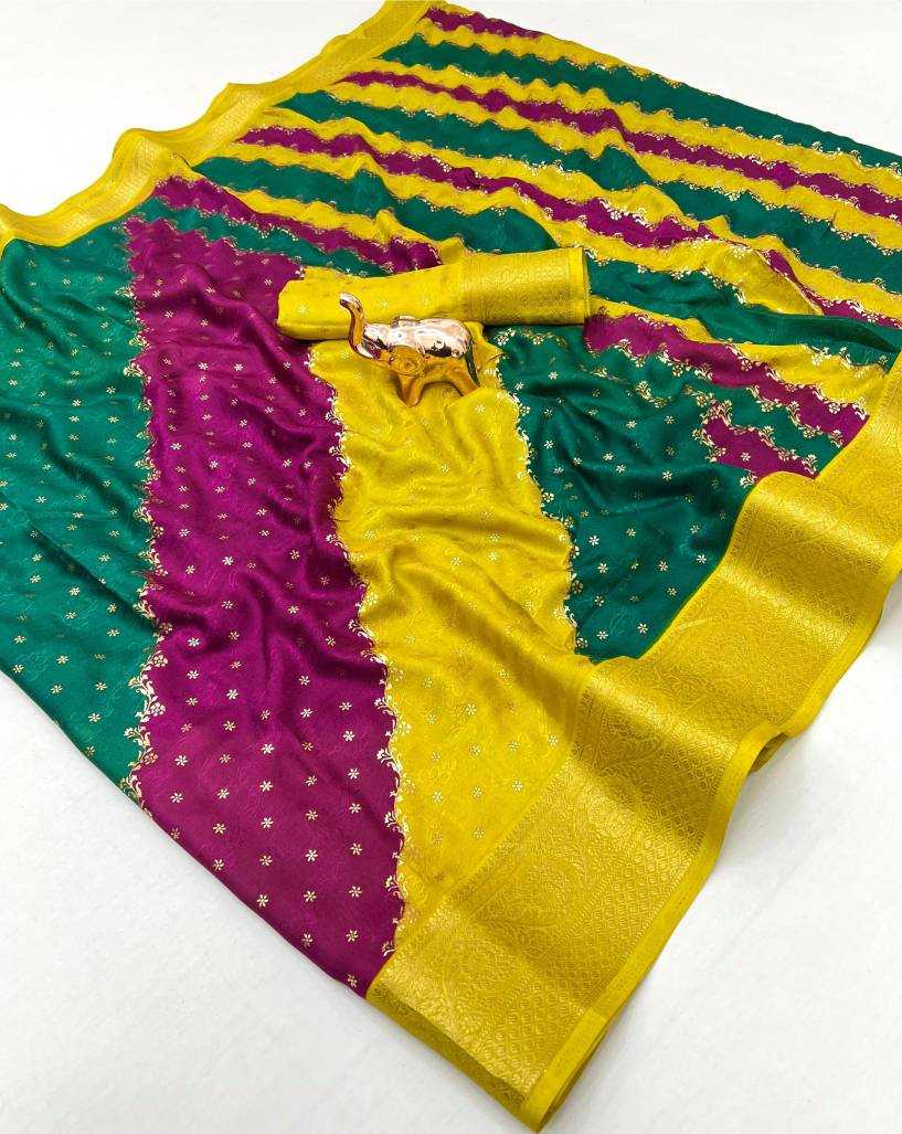 Ynf Fancy KESH695 Lahriya Sarees Wholesale Designer Sarees Leheriya Sarees Zari Sarees Manufacturer- Kapda Export