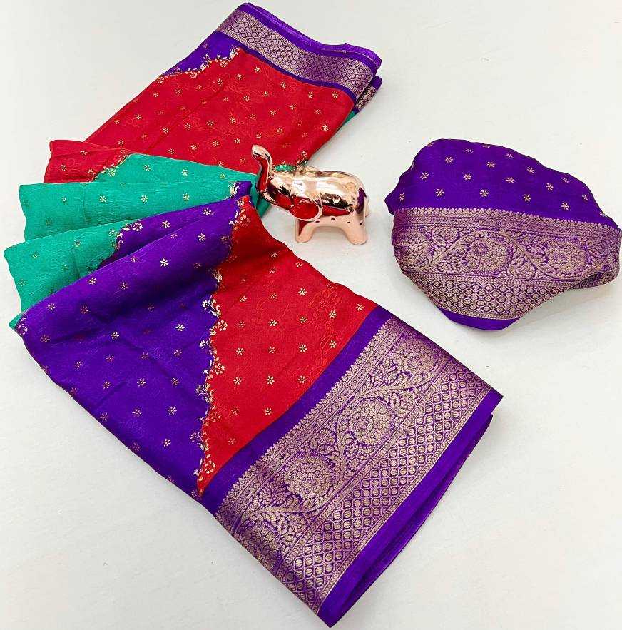 Ynf Fancy KESH695 Lahriya Sarees Wholesale Designer Sarees Leheriya Sarees Zari Sarees Manufacturer- Kapda Export