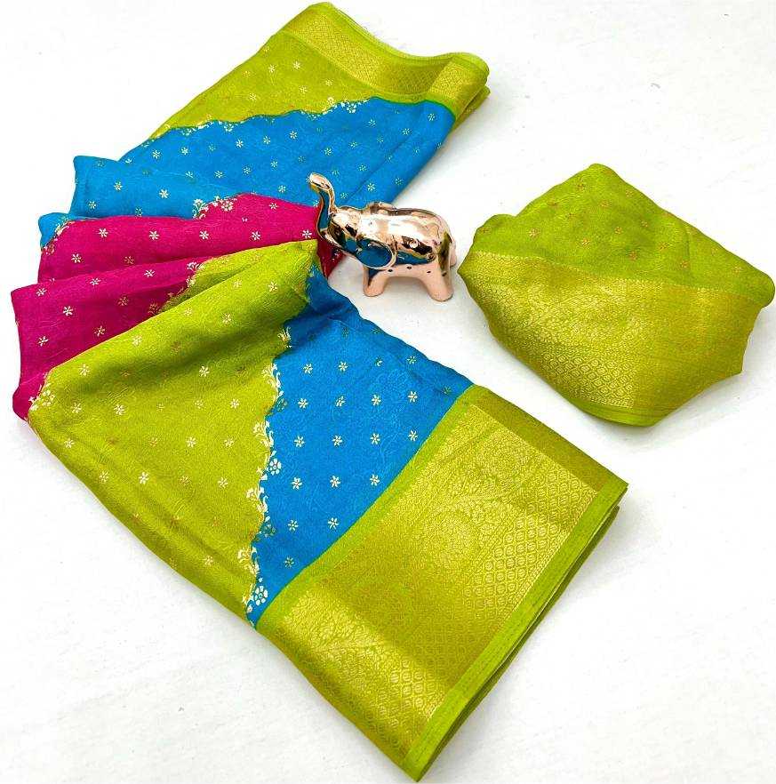 Ynf Fancy KESH695 Lahriya Sarees Wholesale Designer Sarees Leheriya Sarees Zari Sarees Manufacturer- Kapda Export