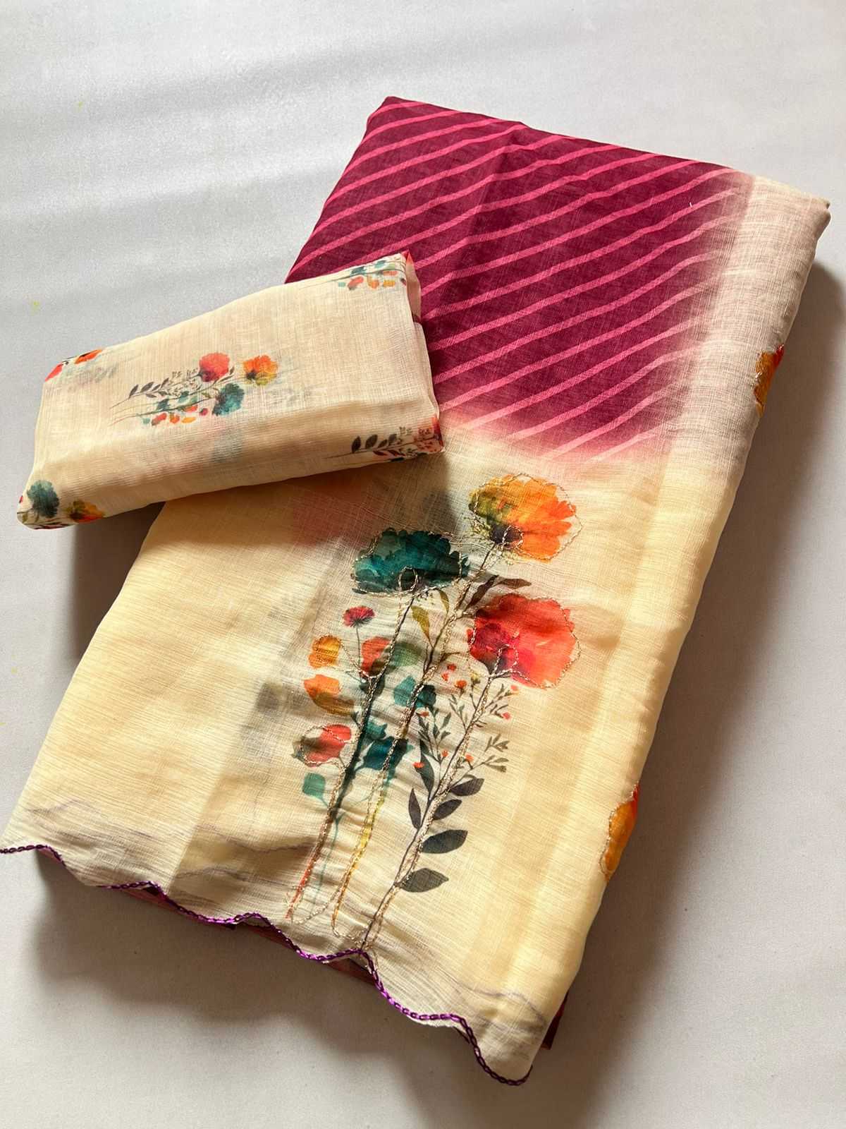 Ynf Fancy KESH721 SOFT PENNY Sarees Wholesale Floral Sarees Sequins Work Saree Festive Sarees Manufacturer- Kapda Export