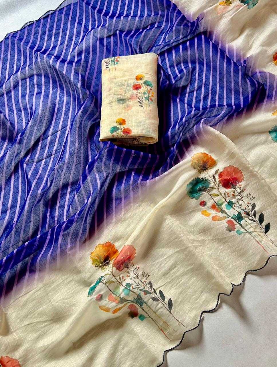 Ynf Fancy KESH721 SOFT PENNY Sarees Wholesale Floral Sarees Sequins Work Saree Festive Sarees Manufacturer- Kapda Export