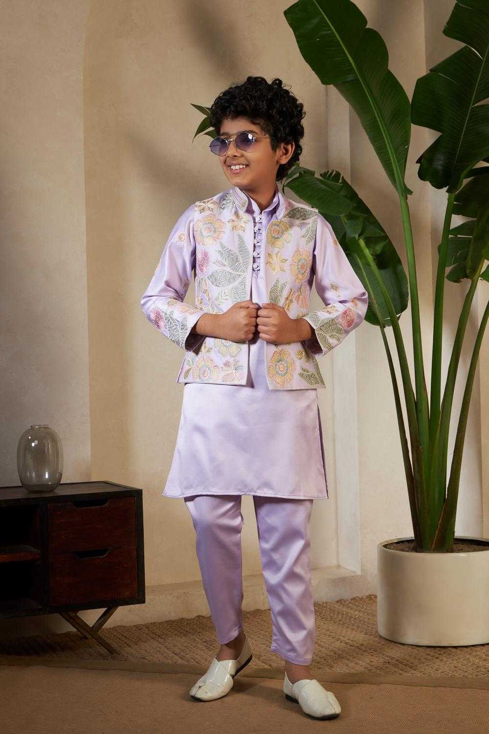 Ynf Fancy Kids Wear Wholesale Boys Kurta Pyjama Kids Kurta Pajama Boys Ethnic Wear Manufacturer- Kapda Export