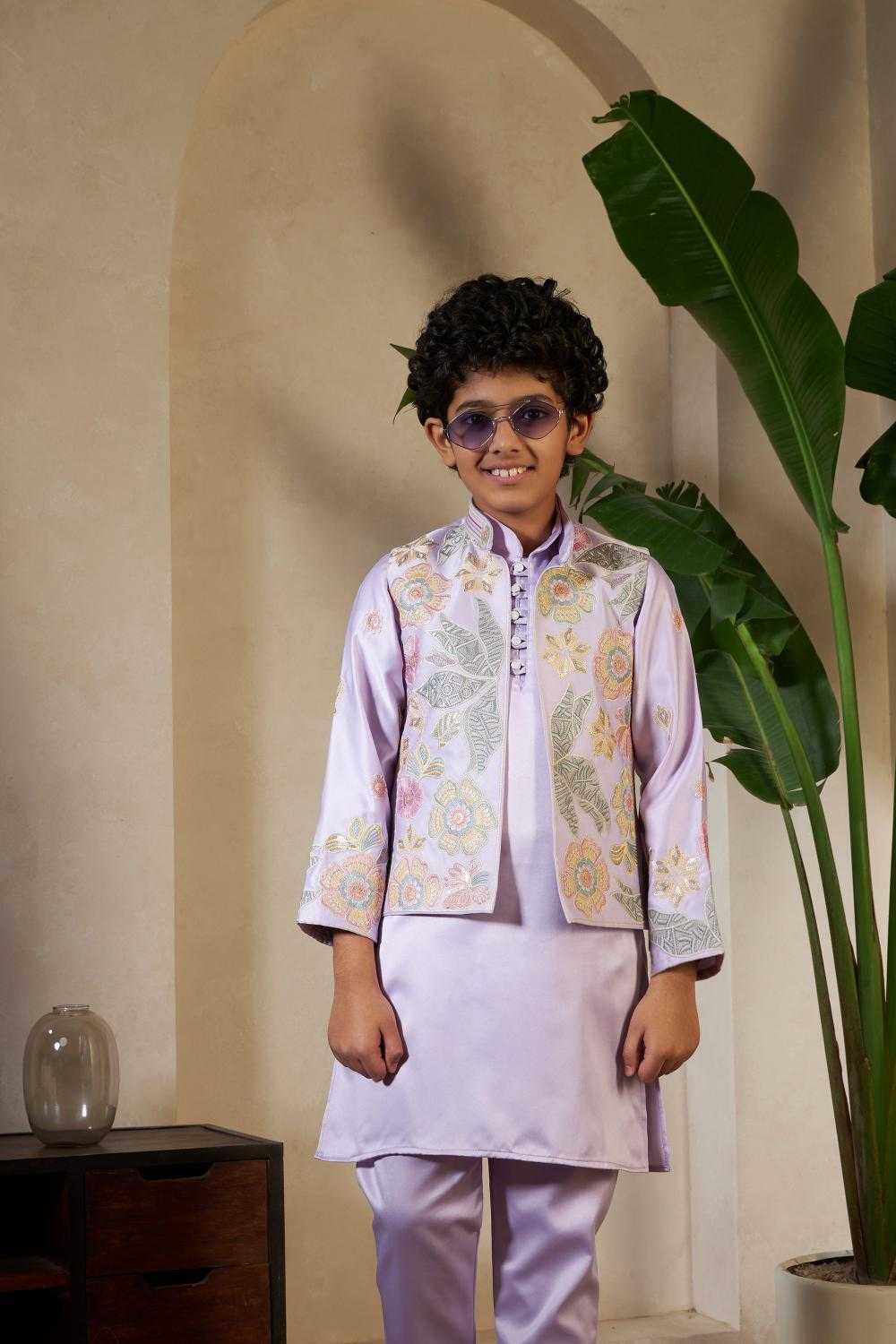 Ynf Fancy Kids Wear Wholesale Boys Kurta Pyjama Kids Kurta Pajama Boys Ethnic Wear Manufacturer- Kapda Export