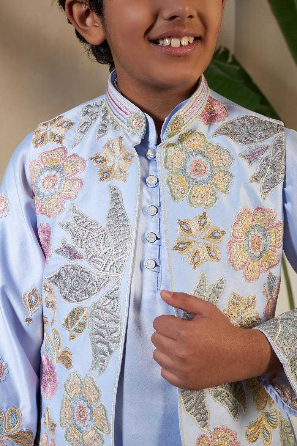 Ynf Fancy Kids Wear Wholesale Boys Kurta Pyjama Kids Kurta Pajama Boys Ethnic Wear Manufacturer- Kapda Export