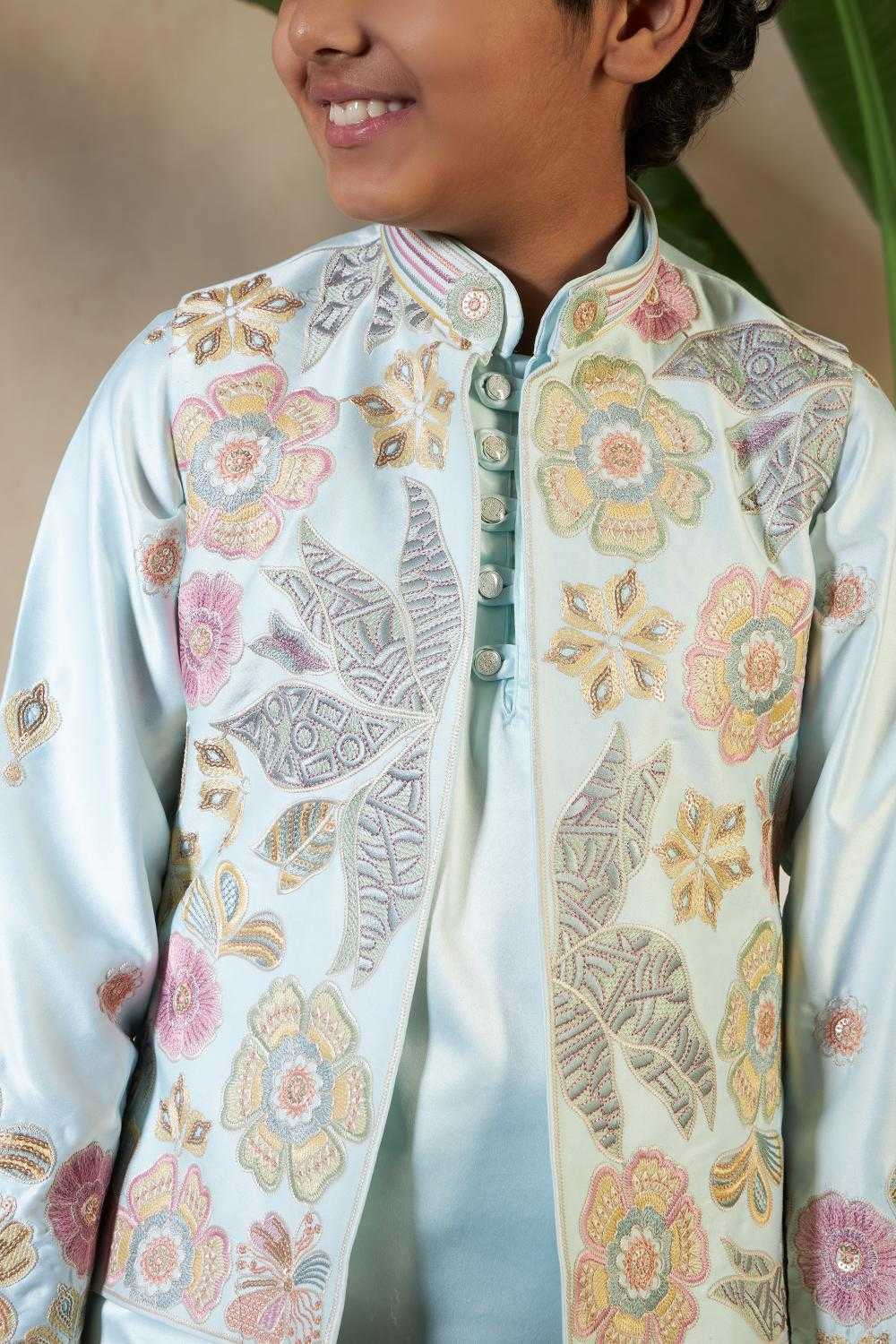 Ynf Fancy Kids Wear Wholesale Boys Kurta Pyjama Kids Kurta Pajama Boys Ethnic Wear Manufacturer- Kapda Export