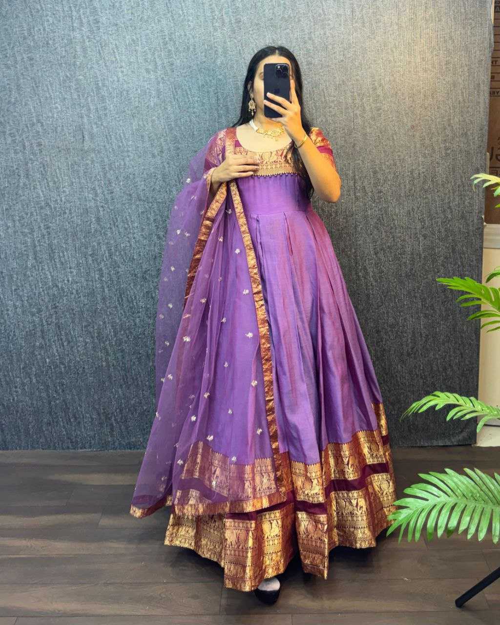 Ynf Fancy RIN102 THALAPATHY Gowns Festive Collections Wholesale Fancy Gowns Anarkali Gown Pongal Collections Manufacturer- Kapda Export