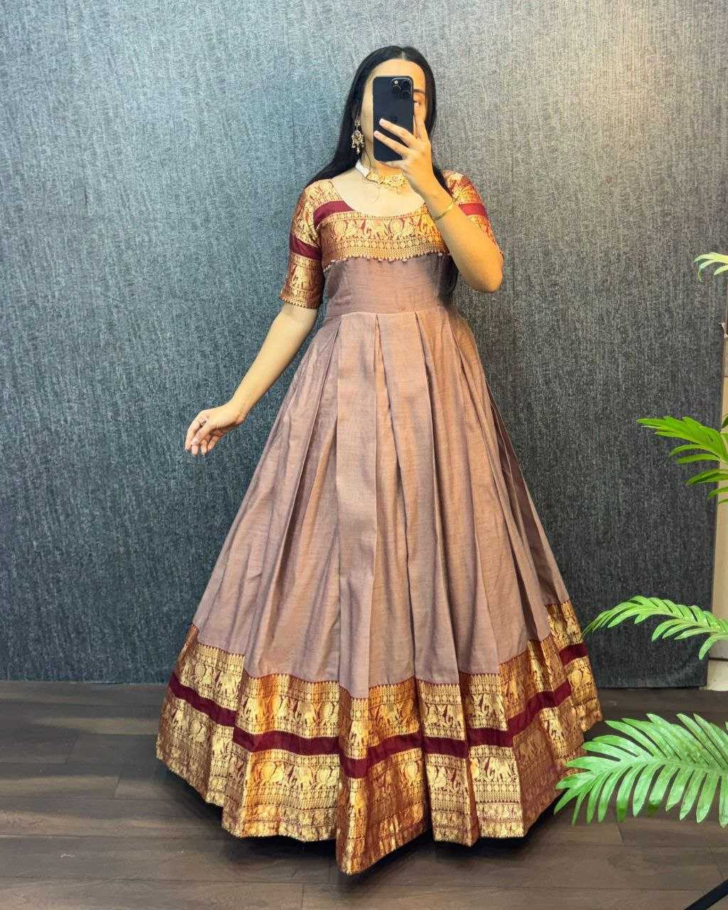 Ynf Fancy RIN102 THALAPATHY Gowns Festive Collections Wholesale Fancy Gowns Anarkali Gown Pongal Collections Manufacturer- Kapda Export