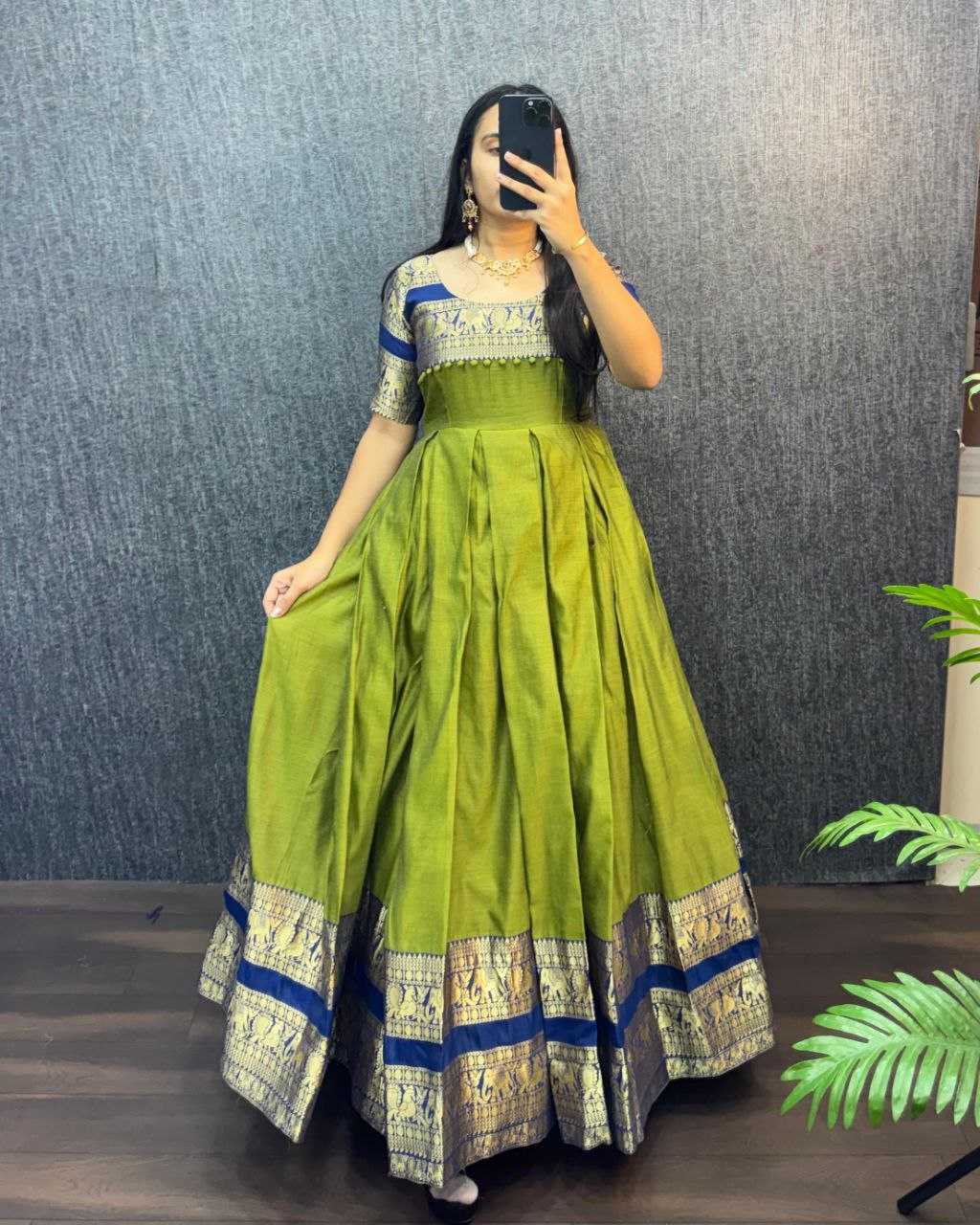 Ynf Fancy RIN102 THALAPATHY Gowns Festive Collections Wholesale Fancy Gowns Anarkali Gown Pongal Collections Manufacturer- Kapda Export