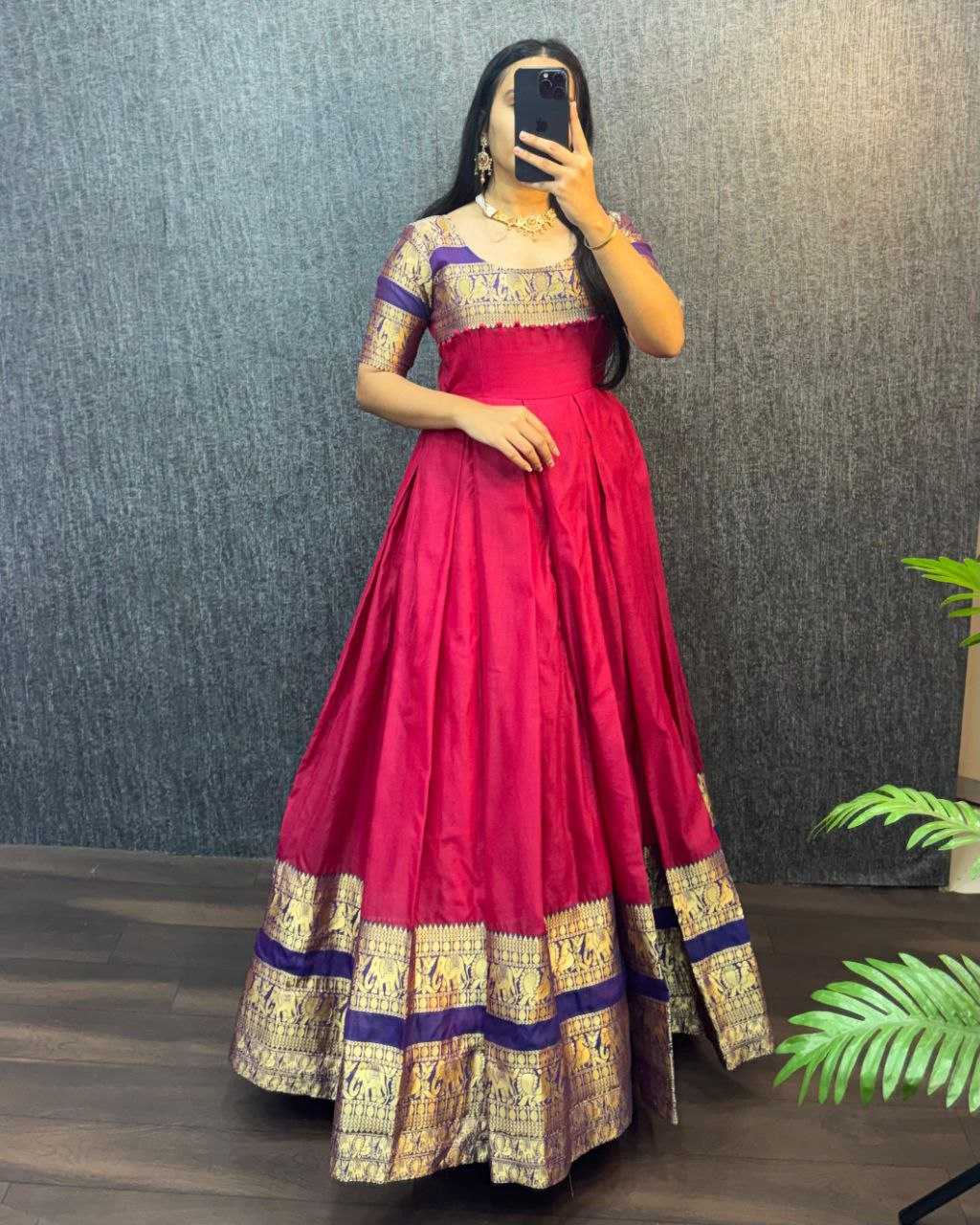 Ynf Fancy RIN102 THALAPATHY Gowns Festive Collections Wholesale Fancy Gowns Anarkali Gown Pongal Collections Manufacturer- Kapda Export