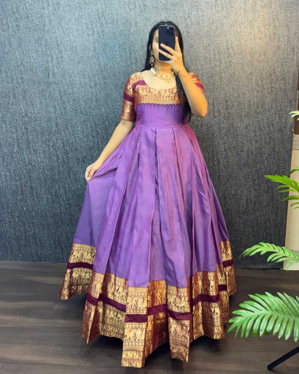 Ynf Fancy RIN102 THALAPATHY Gowns Festive Collections Wholesale Fancy Gowns Anarkali Gown Pongal Collections Manufacturer- Kapda Export