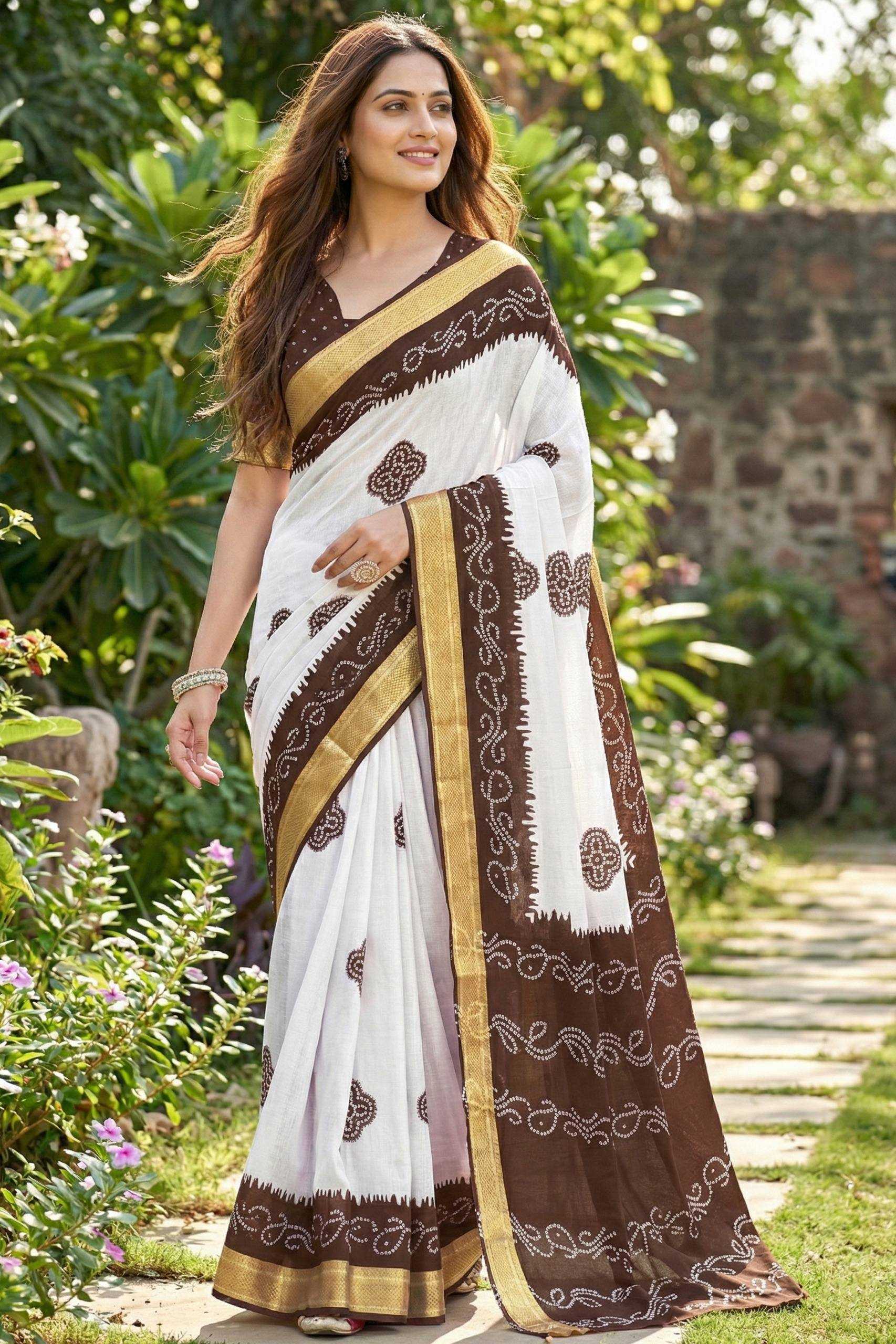 Ynf Fancy RIN229 94-BANDHNI Sarees Wholesale Party Wear Sarees Block Print Sarees Bandhani Sarees Manufacturer- Kapda Export