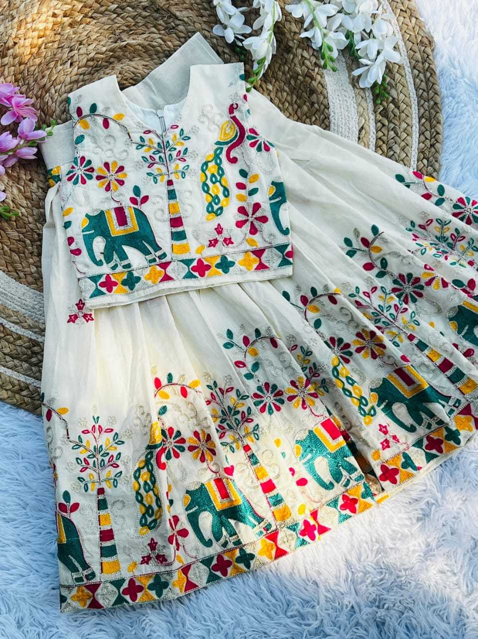 Ynf Fancy RIN235 KENJI Kids Wear Wholesale Kids Designer Frock Kids Wedding Outfits Kids Party Wear Ethnic Manufacturer- Kapda Export