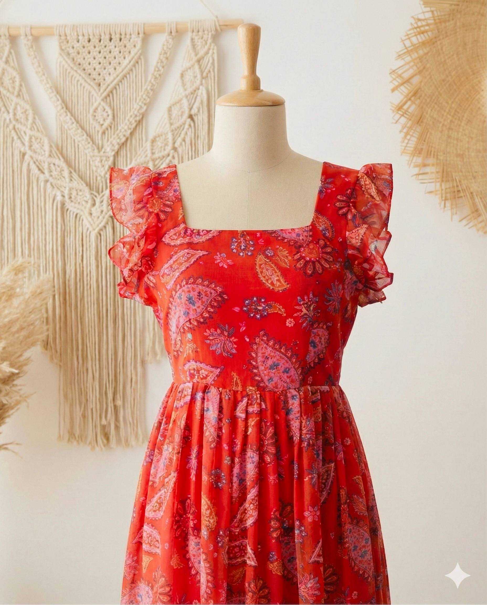 Ynf Faux Georgette KESH210 2496 Suits & Dresses Wholesale Maxi Dresses Party Wear Dresses Printed Dresses Manufacturer- Kapda Export