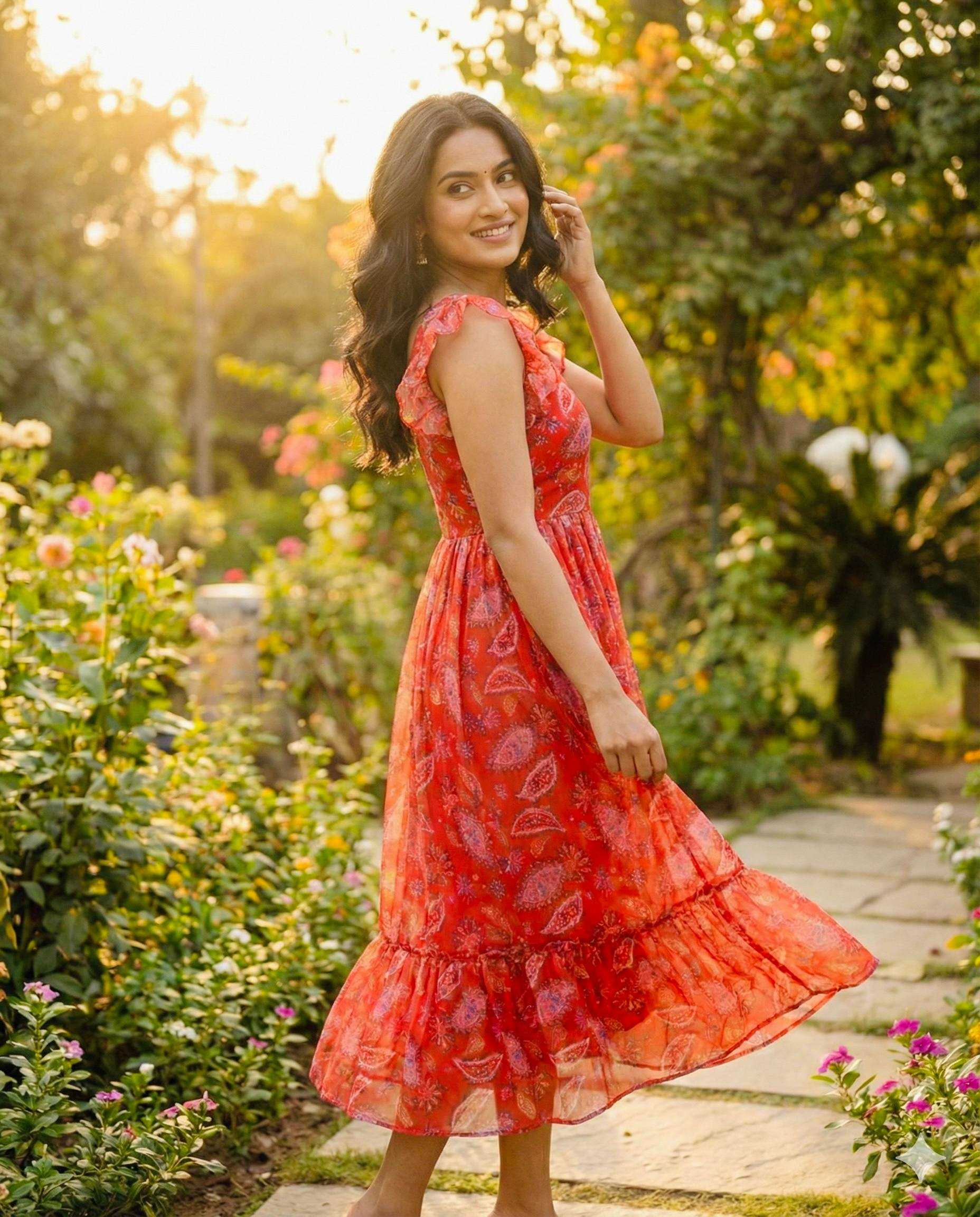 Ynf Faux Georgette KESH210 2496 Suits & Dresses Wholesale Maxi Dresses Party Wear Dresses Printed Dresses Manufacturer- Kapda Export