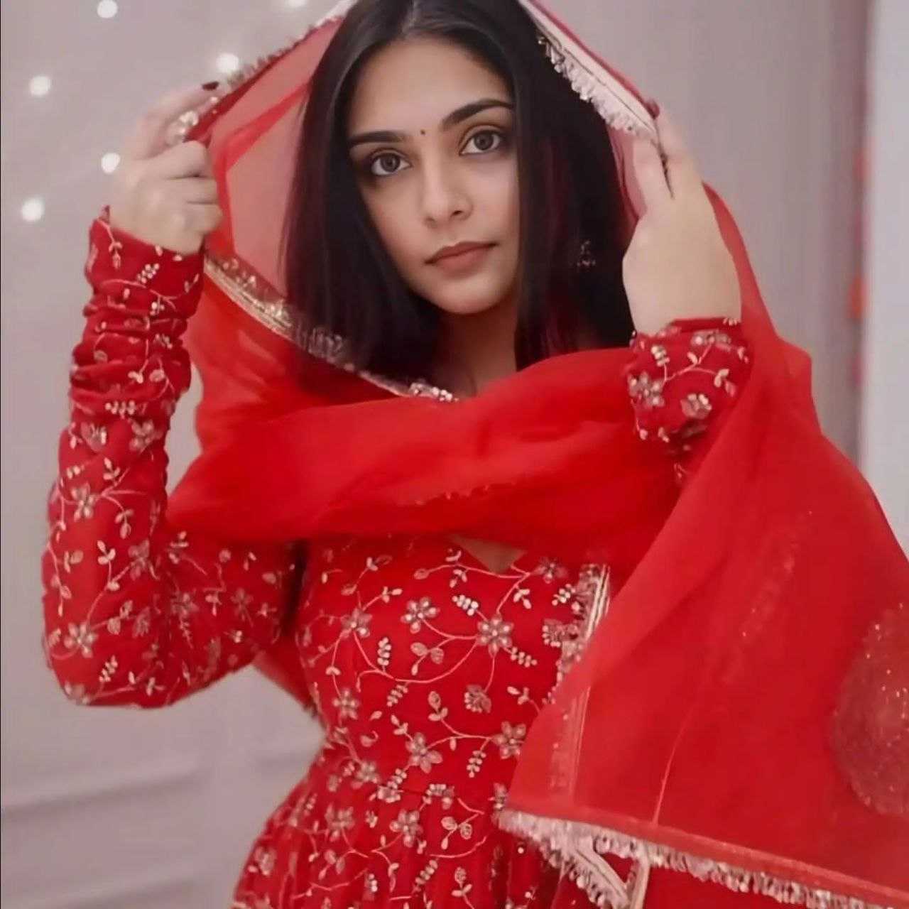 Ynf Faux Georgette KESH508 1104 Suits & Dresses Festive Collections Wholesale Embroidery Suits Georgette Suit Gown Dresses Manufacturer- Kapda Export