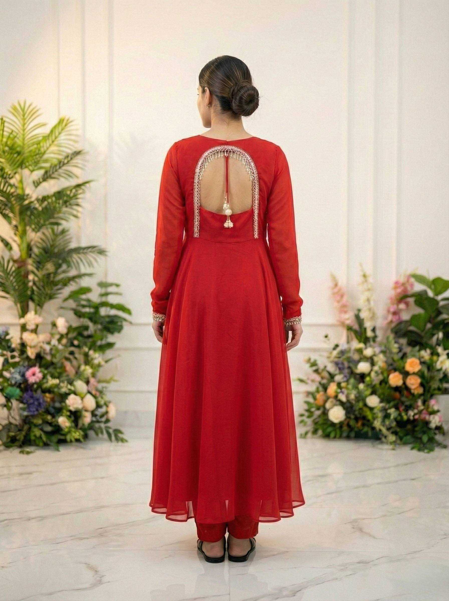 Ynf Faux Georgette KESH513 MANIKA Gowns Wholesale Fancy Gowns Evening Gowns Party Wear Gowns Manufacturer- Kapda Export