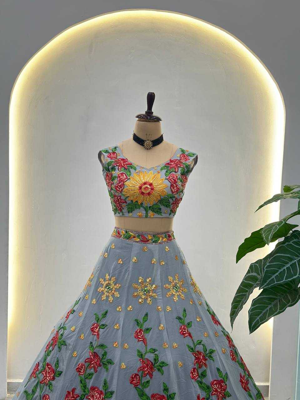 Ynf Faux Georgette KESH533 5089 Lehengas Wholesale Designer Lehenga Wedding Lehenga Floral Lehenga Manufacturer- Kapda Export