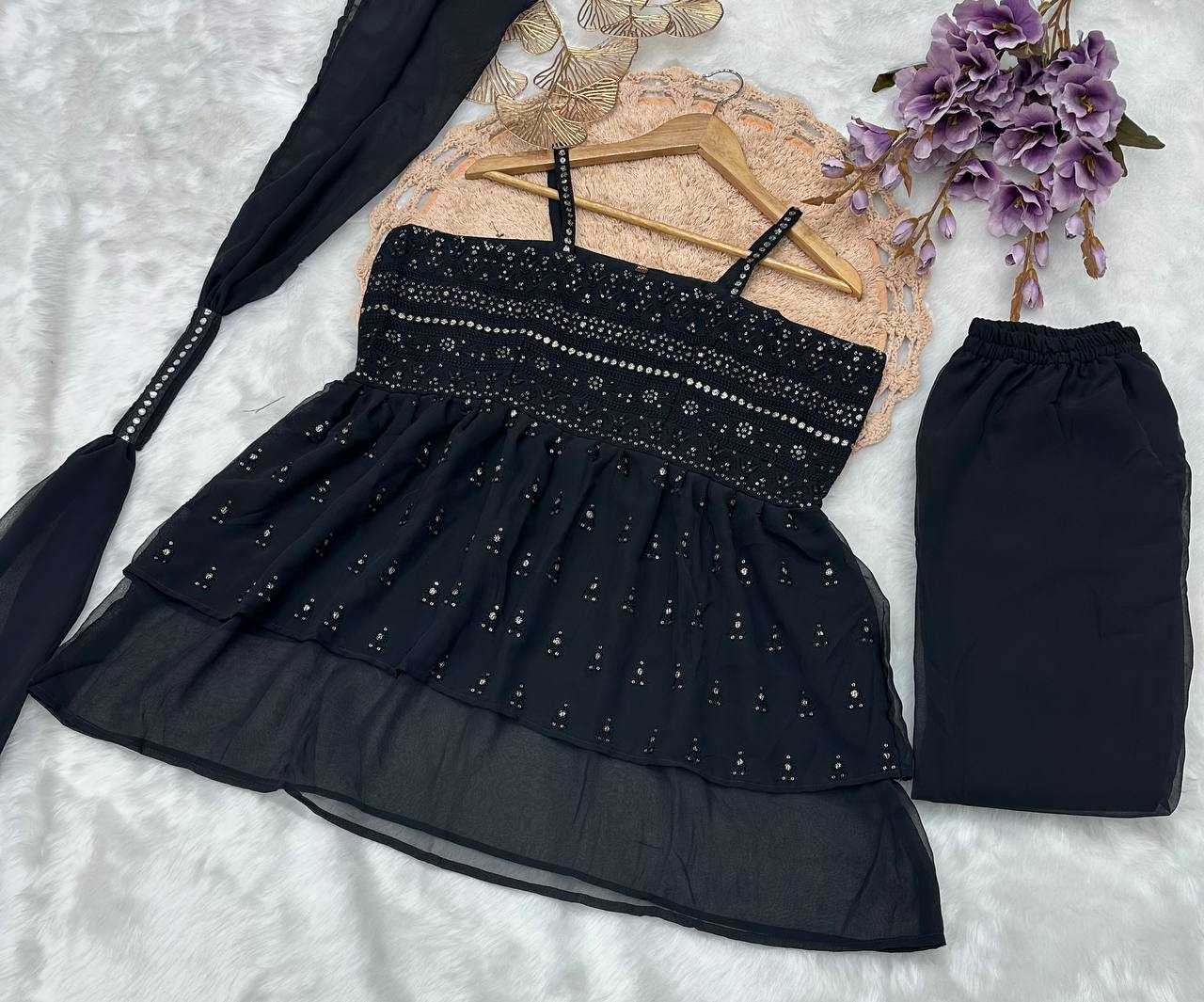 Ynf Faux Georgette KESH655 1006 Suits & Dresses Festive Collections Wholesale Party Wear Dresses Embroidered Dresses Georgette Dresses Manufacturer- Kapda Export